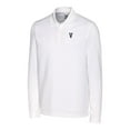thumbnail image 2 of Men's Cutter & Buck White Villanova Wildcats Vault Advantage Tri-Blend Pique Big & Tall Long Sleeve Polo, 2 of 3
