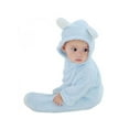thumbnail image 2 of Baby Rompers, Baby Clothes Coral Fleece Hoodies Clothes, Children Girls Boys Clothesr Newborn Toddle Clothing, 2 of 6
