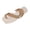 A Gold, variant on Summer Casual Closed Sandals Women Women's Fashionable Casual Gold Glittery Open-Toe Flat Plus Size Shoes Spring/Summer Trendy Comfortable Sandals Black 42