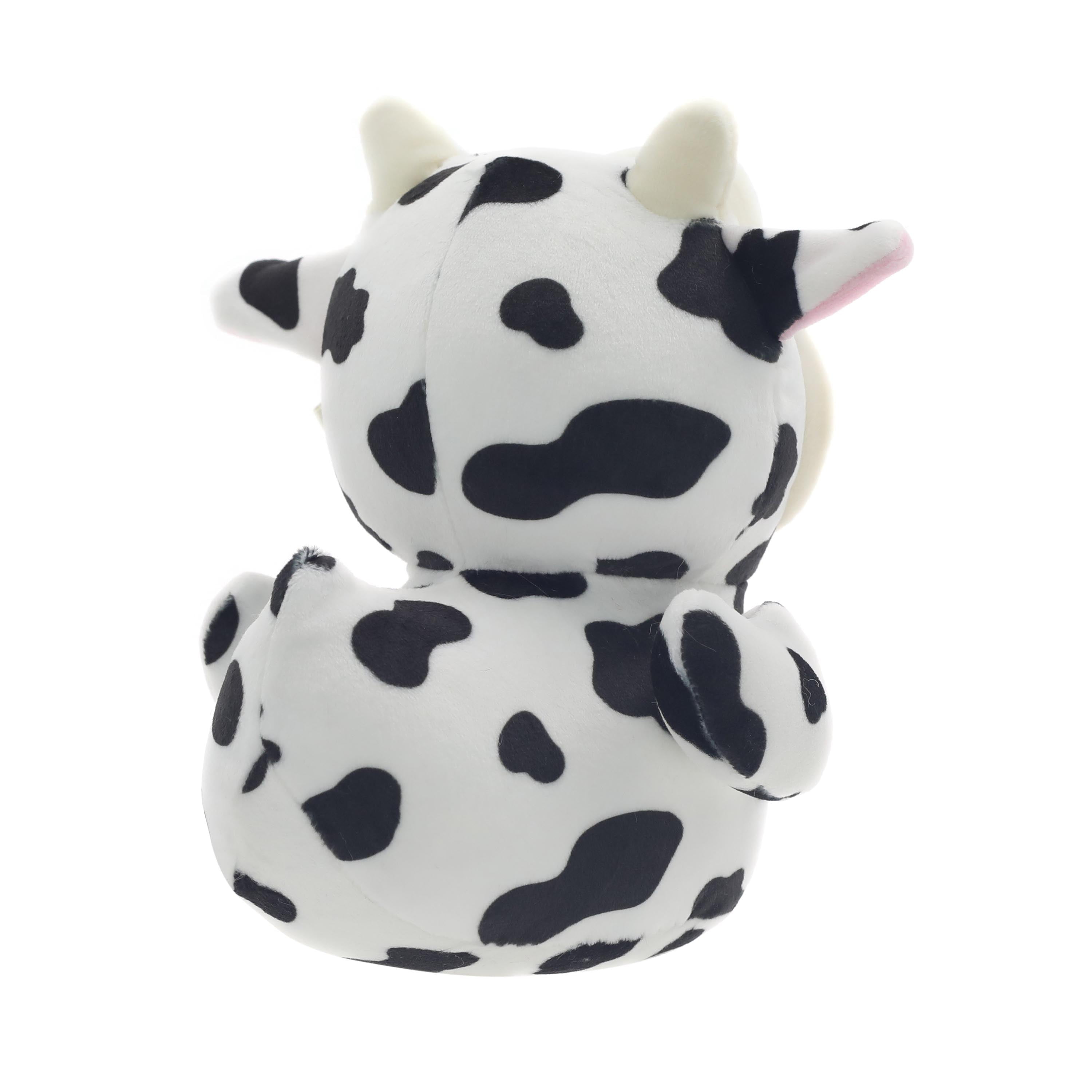 6.5" Quackerz™ Duck Plush in Cow Onesie