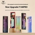 thumbnail image 3 of AULA F108 Pro, 104-Key Wireless Hot Swappable Mechanical Gaming Keyboard, RGB, Knob, 8000 mAH Battery, Digital Screen, 3 of 6