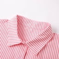 thumbnail image 5 of ibiyuan Outfits For Women 2 Piece Sets Stylish Women's Two Piece Shorts Suit Set with Striped Button Down Shirt for Summer Casual and Wear, 5 of 8