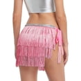 thumbnail image 4 of Qiylii Women Tassel Half Dress Beach Dance Sexy Sequined Dance Skirt, 4 of 9