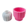 thumbnail image 1 of Simple Striped Candlestick Resins Mould DIY Castings Moulds Concrete Candle, 1 of 5