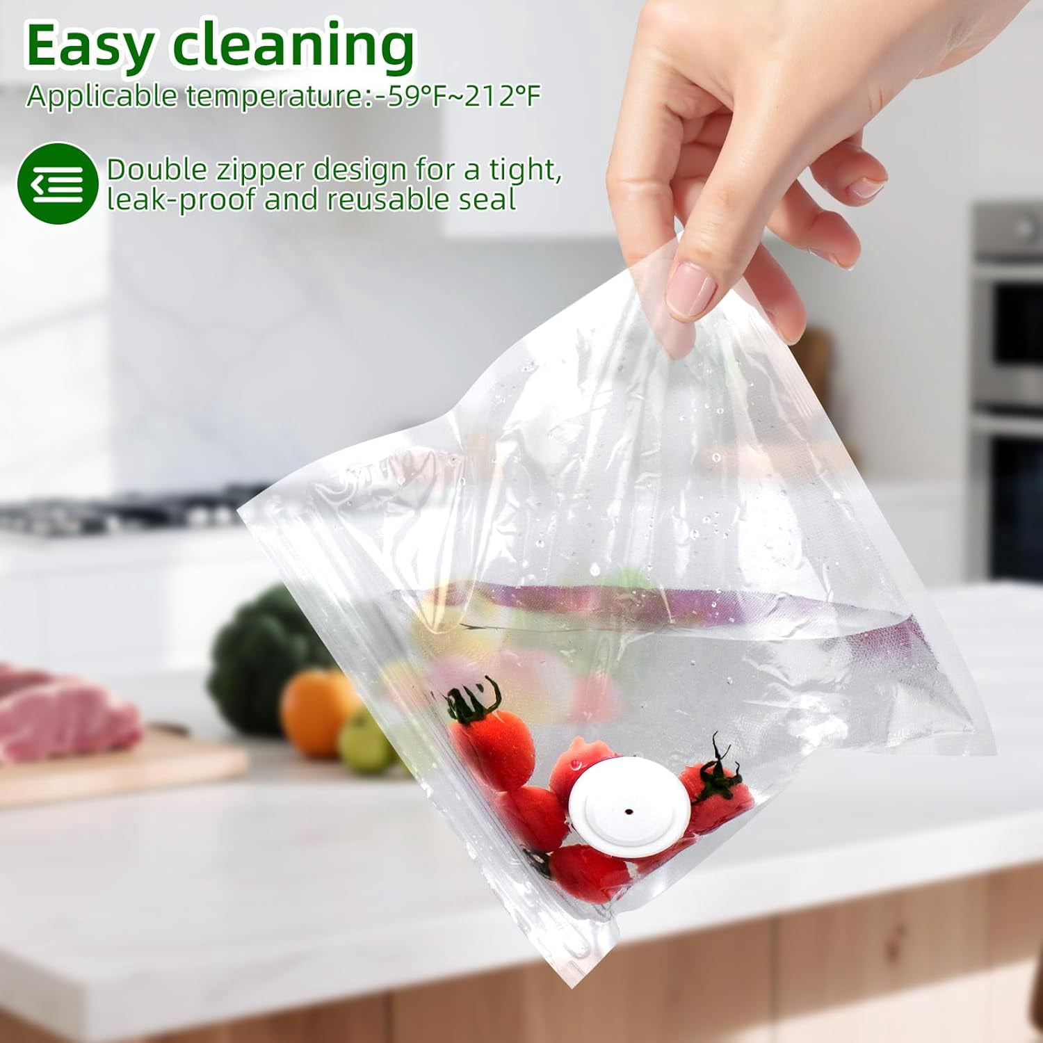 Vacuum Sealer for Food, Handheld Saver Compact Vacuum Sealer Machine with 30 Reusable Bags for 10X Preservation & Fresh
