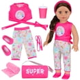 thumbnail image 1 of Conjunto de Ropa para Muñeca ZITA ELEMENT Americana Yoga 18 pulgadas con Accesorios, 1 of 6
