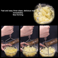 thumbnail image 3 of Potato Masher, Stainless Steel Heavy Duty Metal Potato Ricer, 3 of 5