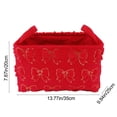 thumbnail image 3 of Red Velvet Storage Baskets, Laundry Baskets With Handles With Breathable Fabric, Soft Yet Sturdy, Foldable For Bedroom, Living Room, And Nursery, 3 of 8