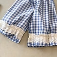 thumbnail image 6 of SHTXOZHI Toddler Girls Cute Pants Lace Ruffle Trim Elastic Waisted Pants Lightweight Breathable Print Loose Casual Bottoms, 6 of 6