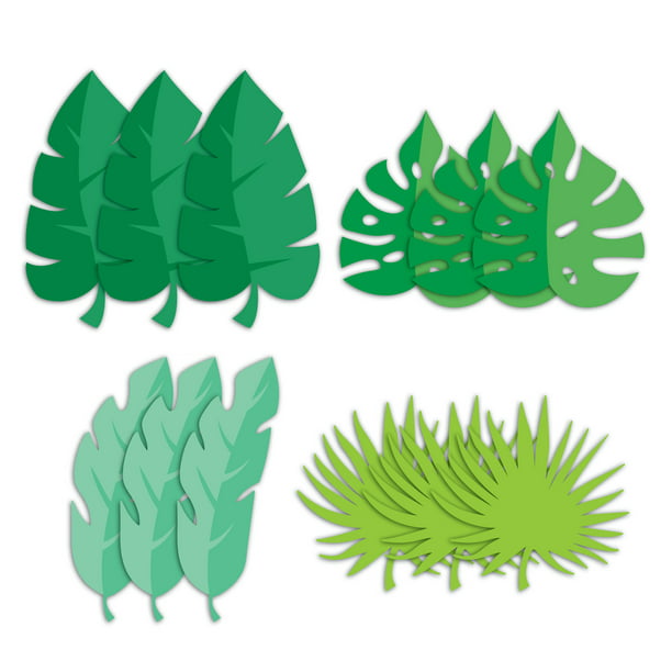 Jungle Leaf Paper Cutouts 36 Count 
