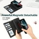 thumbnail image 4 of 1pc Premium Artificial Leather Phone Case For Samsung Galaxy, Multifunctional 2 In 1 Zipper Detachable Magnetic Flip Folio Covers With Wristlet Strap,Card Slot,Suitable For Samsung Galaxy S20/20plus/S, 4 of 4