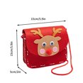 thumbnail image 2 of Christmas Deer Mini Backpack, Small Festive Gift Bag with Drawstring for Candy & Toys, Stocking Stuffer for Kids, Party Favor，D, 2 of 6