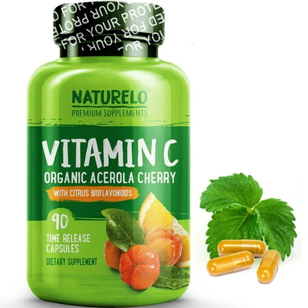 - Vitamin C with Organic Acerola Cherry and Citrus Bioflavonoids - 90 Capsules