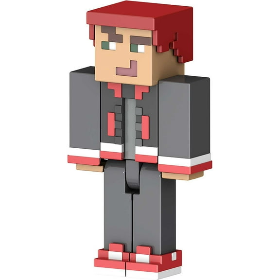 Minecraft Creator Series Camp Enderwood Letterman Jacket Action Figure & Accessories, 3.25-in Scale
