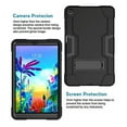 thumbnail image 2 of Case for LG G Pad 5 10.1 inch , Mignova Hybrid Shockproof Rugged Anti-Impact Protection Cover Built in Kickstand for LG G Pad 5 10.1 inch 2019 Released(Black+Black), 2 of 6