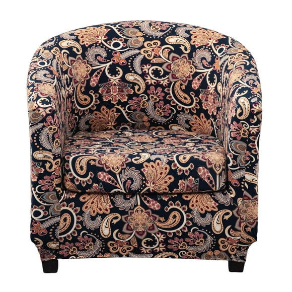 Silla de club Slipcover CRFATOP con funda de cojín jacquard, 2 unidades