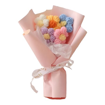 LAMIRO Crochet Flowers Bouquet,Handmade Knitted Bouquet