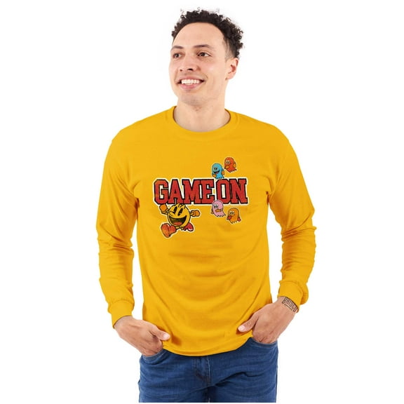 Retro Arcade PACMAN Ghosts Game On Long Sleeve TShirt Men Women Brisco Brands 2X