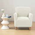 thumbnail image 5 of Stretch Mid Century Modern Armchair Slipcover 1-Piece Jacquard Accent Chair Covers with Arms Soft Waterproof Chair Slipcovers for Living Room Furniture Protector Office Reception Reading, 5 of 7