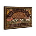 thumbnail image 4 of Stupell Industries Leaves Falling on Brown Landscape Painting Gallery Wrapped Canvas Art Prints Wall Art, 36 x 24, 4 of 8