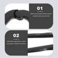 thumbnail image 2 of CRAFTHROU 1Set Round Nut Adjustable Angle Mill Wrench Anti Slip Steel Cemented Carbide for Users Mechanics, 2 of 6