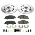 thumbnail image 3 of PowerStop Front Z23 Evolution Sport Carbon-Fiber Ceramic Brake Pad and Drilled & Slotted Rotor Kit Fits: HONDA Select Models K7670, 3 of 10