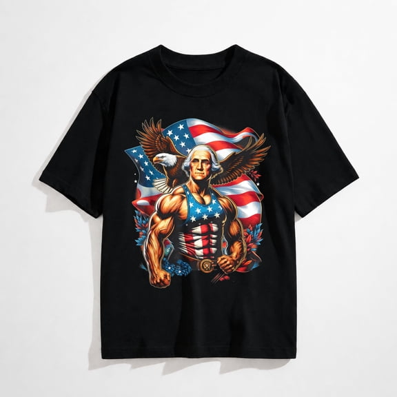 4th of July Patriotic Funny George Washington July 4th USA T-Shirt