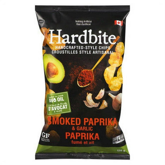 Hardbite Smoked Paprika & Garlic baked in Avocado Oil Chips, 128g/4.5 oz