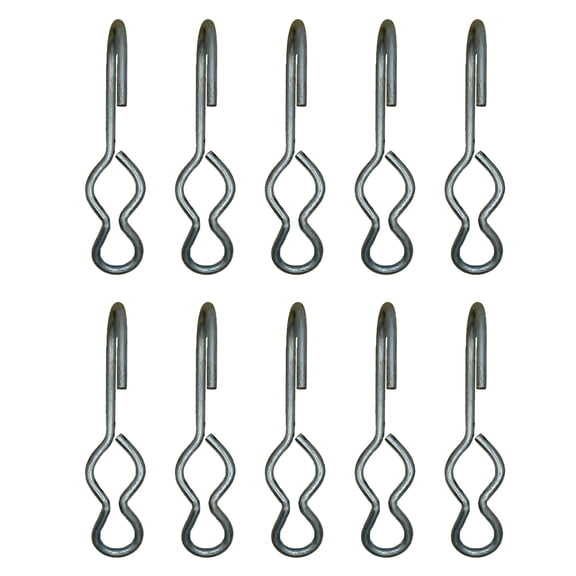 RAParts SJ Hooks 10 Piece Set Steel Construction for Rope Shock Cord Bungee Cord