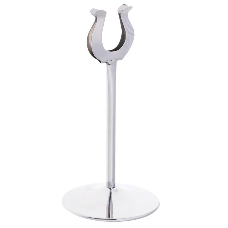 Stainless Steel Ushaped Number Name Card Table Holder 6inch Silver
