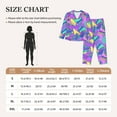 thumbnail image 4 of Pajama Sets for Women 2 Pcs, Disco Roller Skates Button Down Long Sleeve Sleepwear Lounge PJ Sets, 4 of 6