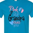 thumbnail image 4 of Inktastic Pink or Blue, Grandpa Loves You Footprints and Heart T-Shirt, 4 of 5
