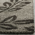 thumbnail image 4 of SAFAVIEH Florida Benton Floral Shag Area Rug, Smoke/Dark Brown, 4' x 6', 4 of 7
