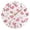 Gold, variant on Pinkish Hearts Valentine Love Round Wall Clock Silent Analog Battery Operated Gold Pointer Home Decor 9.84" Diameter