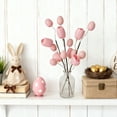thumbnail image 1 of Arreglo floral de tulipanes y huevos de Pascua | Decoración primaveral de espuma | Flores artificiales de 35 cm para florero | Centros de mesa para interiores, 1 of 6