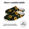 thumbnail image 6 of Fotbe Sunflowers3 Pattern Women's Fuzzy Curly Fur Memory Foam Loafer Slippers Indoor Outdoor Slippers Winter Home Shoes-35/36, 6 of 7