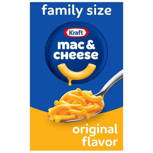 Kraft Original Mac & Cheese Macaroni And Cheese Dinner Family Size, 14.5 Oz Box - Pack of 2