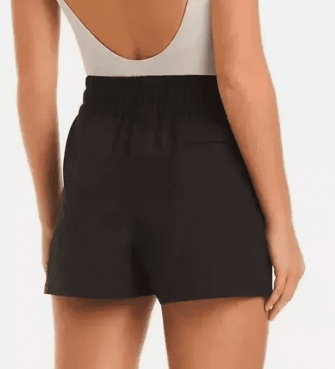 Ocean Pacific Womens Zipper Pocket Swim Short Black XXL