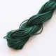 thumbnail image 1 of Xiao Hua Cordón de satén de 1 mm con nudo chino, hilo de macramé de nailon, cordón de seda de cola de rata, cordón para abalorios, para collares, pulseras y bisutería, color verde oscuro., 1 of 5
