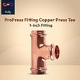 thumbnail image 2 of ProPress Fitting Copper Press Tee 1" Zero Lead Pro Press Copper Plumbing Pipe Fitting Connection Tool for Commercial and Residential Use Pack of 5, 2 of 6
