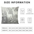 thumbnail image 5 of QZHH  Throw Pillow Covers, Pillowcase Decor for Couch Sofa Bedroom Car Living Room,Beautiful Christmas Gorgeous Deers and Snowflake, 5 of 5