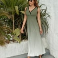 thumbnail image 6 of Sage Green Gradient Sleeveless Dress Summer Women Clothes Dress for Pregnant Women Dresses, 6 of 9