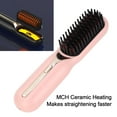 thumbnail image 3 of Peine Alisador de Pelo de Iones Negativos, Cepillo y Rizador Portátil 2 en 1, Alisado Con Calefacción, Suavizado Sedoso, Reduccio del Engamiento, Proteción del Cuero, 3 of 7
