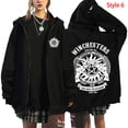 thumbnail image 5 of Abrigo unisex de moda para otoño e invierno con estampado sobrenatural y cremallera, sudadera informal de manga larga para mujer y hombre, sudadera con cremallera estilo Harajuku, 5 of 5