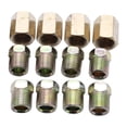 thumbnail image 2 of 12Pcs 1/4 inch Brake Line Connector Fittings Brass Unions Set 8 T Connector, 2 of 8
