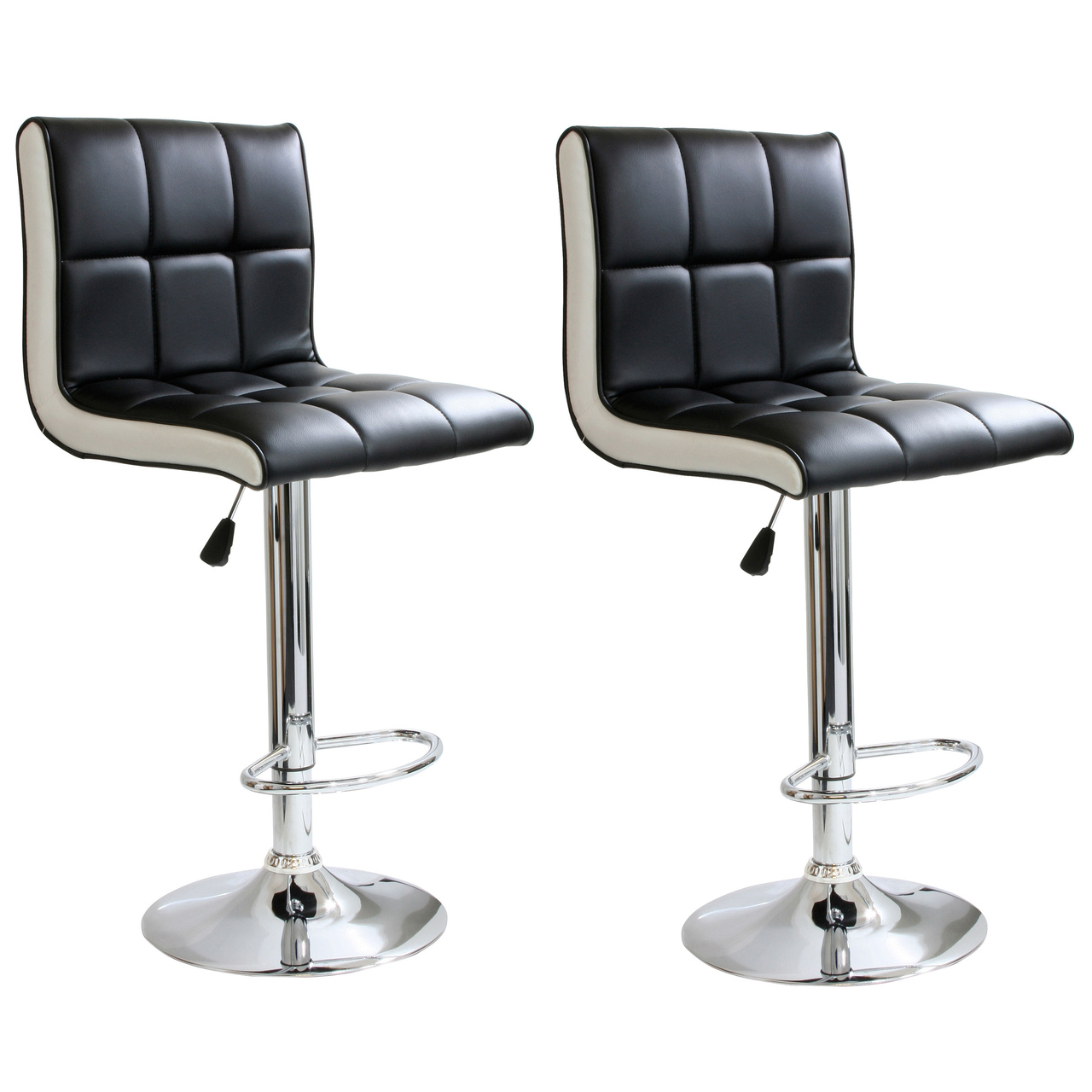 AmeriHome BS2318SET 2 Piece 2 Tone Padded Bar Stool Set - Walmart.com