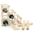 thumbnail image 3 of J.K. Adams Ash Wood 40-Bottle Wine Rack, Natural, 3 of 5