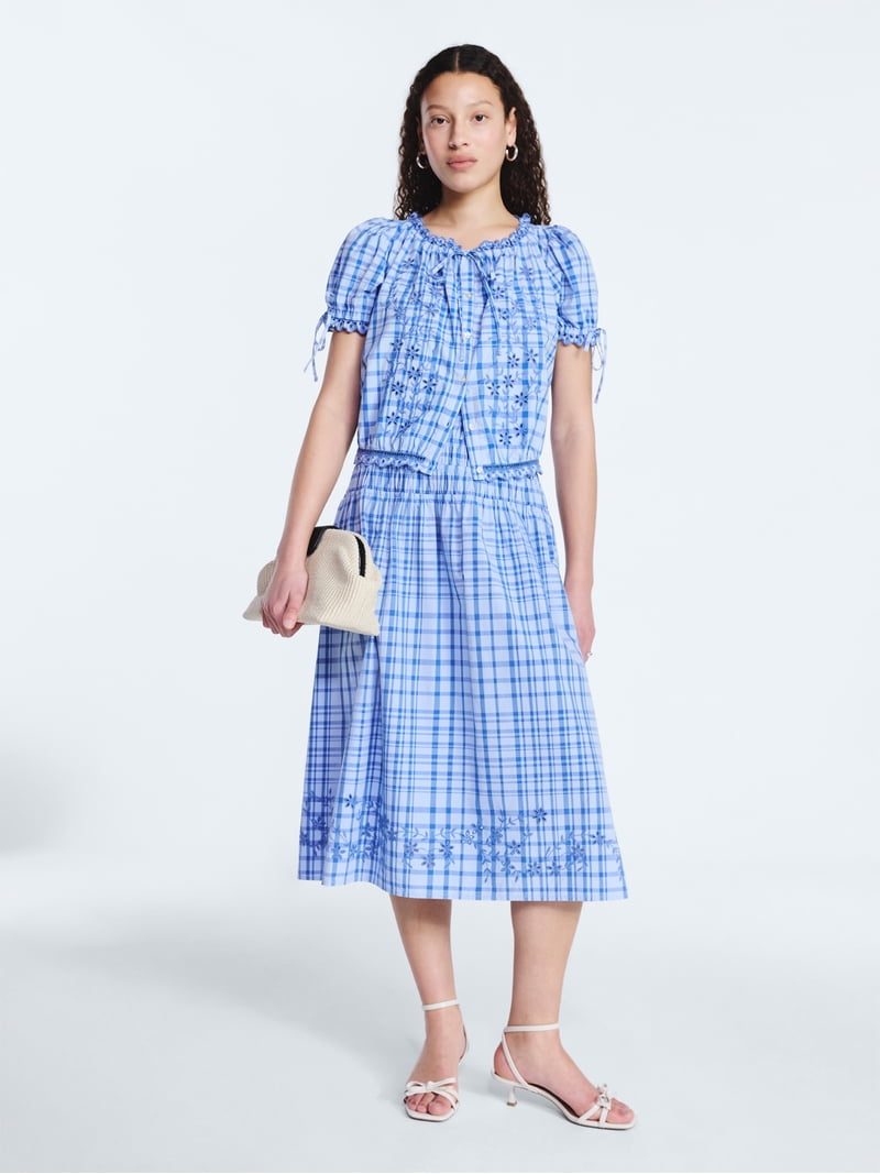 cotton skirt dress for women Women's Making Moves Orange & Pink Stripe Cotton Maxi Skirt | Size: M