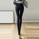 thumbnail image 4 of Medias opacas cálidas premamá - Leggings elásticos lisos, poliéster, soporte térmico para mujeres embarazadas, talla única, 4 of 6