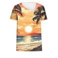 thumbnail image 4 of Fiudx Camisas para Mujer Top Informal de Primavera y Verano de Manga Corta con Cuello En V para Mujer, 4 of 5
